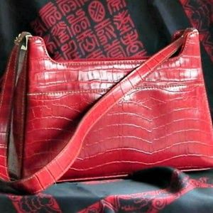 Liz Claiborne Vintage Faux Alligator Handbag